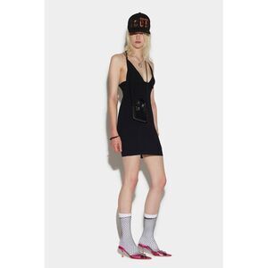 Dsquared² Black Fibres Casual Women's Dress